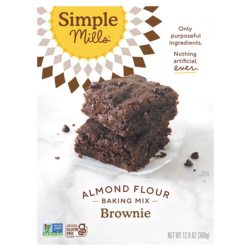 Simple Mills Almond Flour Brownie Baking Mix, 12.9 oz