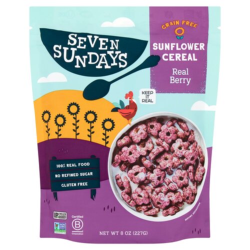 Seven Sundays Real Berry Sunflower Cereal, 8 oz 