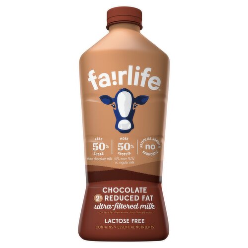 Fairlife 2% Reduced Fat Chocolate Ultra-Filtered Milk, 52 fl oz