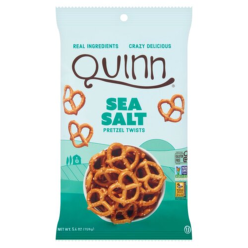 Quinn Whole Grain Sea Salt Pretzel Twist, 5.6 oz