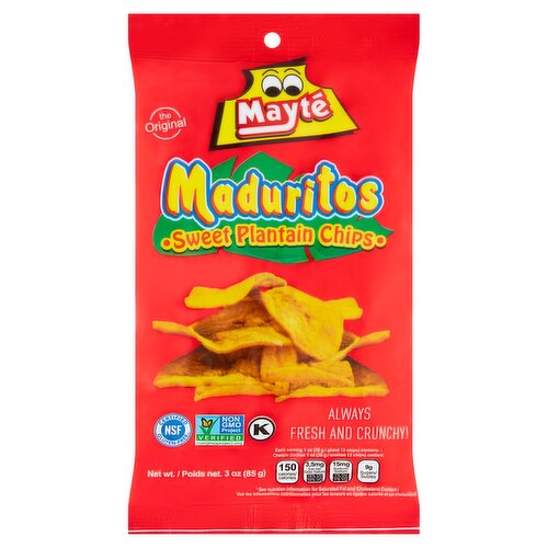 Mayté The Original Maduritos Sweet Plantain Chips, 3 oz