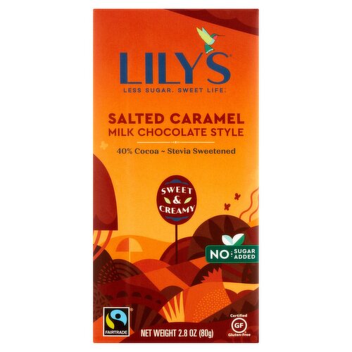 Lily's Salted Caramel Style Milk Chocolate, 2.8 oz