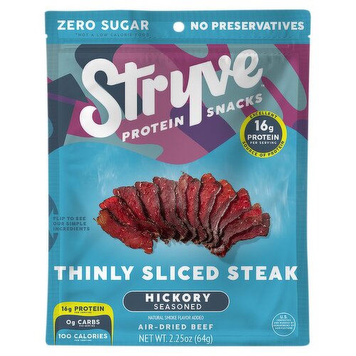 Stryve Hickory Seasoned Beef Biltong, 2.25 oz