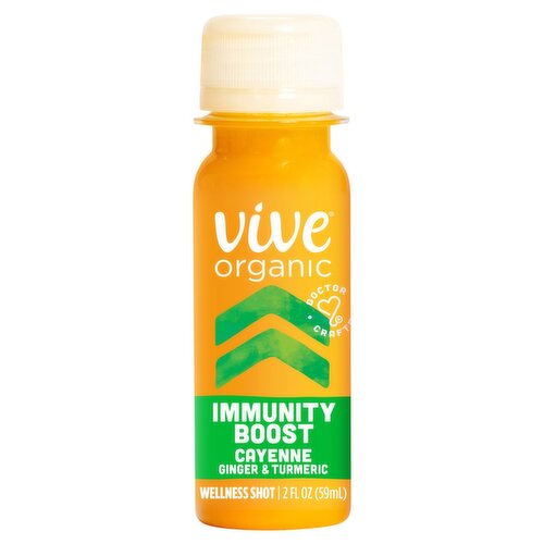 Vive Organic Immunity Boost Cayenne Ginger & Turmeric Wellness Shot, 2 fl oz