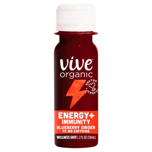 Vive Organic Energy + Immunity Blueberry Ginger Wellness Shot, 2 fl oz