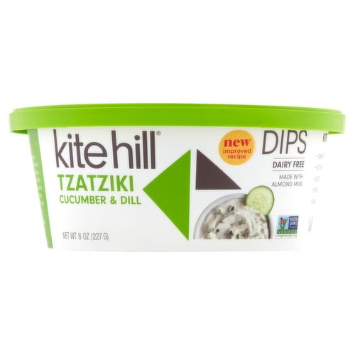 Kite Hill Tzatziki Cucumber & Dill Dips, 8 oz