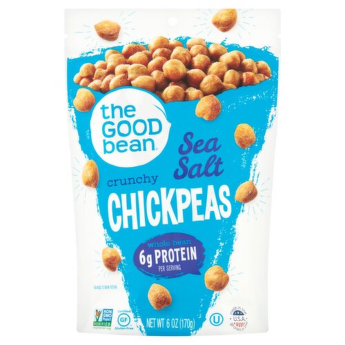 The Good Bean Sea Salt Crunchy Chickpeas, 6 oz