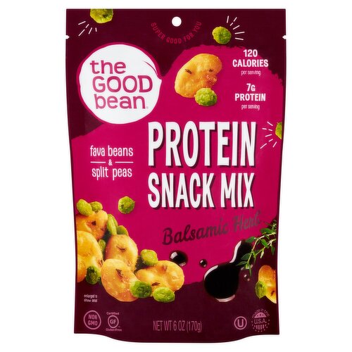 The Good Bean Balsamic Herb Protein Snack Mix, 6 oz