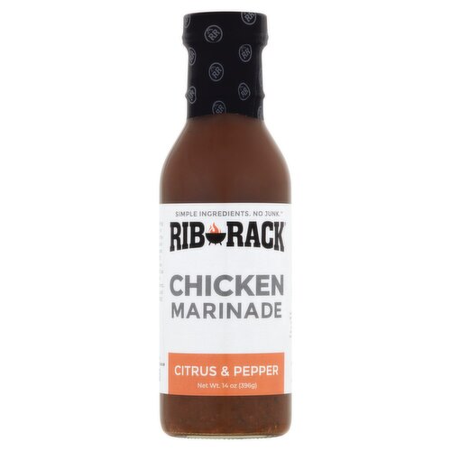 Rib Rack Citrus & Pepper Chicken Marinade, 14 oz