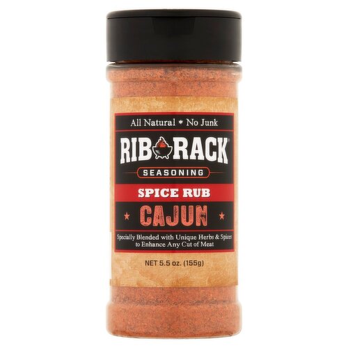 Rib Rack Spice Rub Cajun Seasoning, 5.5 oz