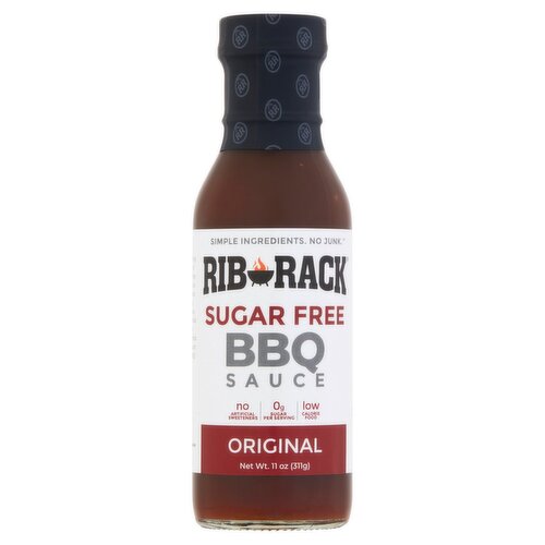 Rib Rack Original Sugar Free ВВQ Sauce, 11 oz