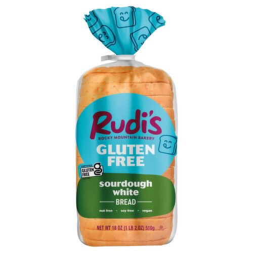 Rudi's Gluten Free Sourdough White Bread, 18 oz