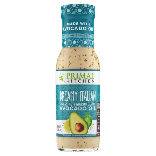 Primal Kitchen Dreamy Italian Avocado Oil Dressing & Marinade, 8 fl oz