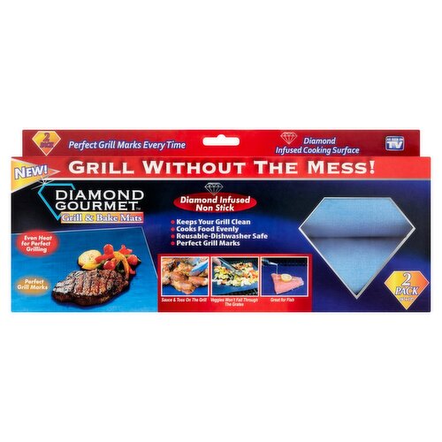 Diamond Gourmet Grill & Bake Mats, 2 count