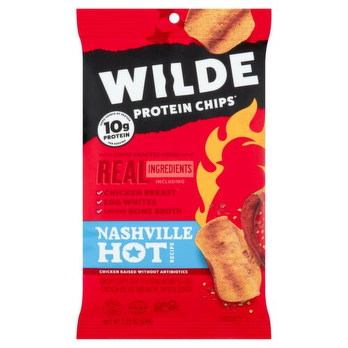 Wilde Nashville Hot Recipe Protein Chips, 2.25 oz