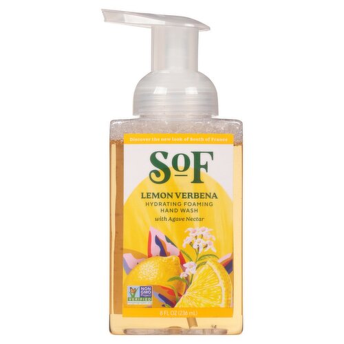 SoF Lemon Verbena Hydrating Foaming Hand Wash with Agave Nectar, 8 fl oz