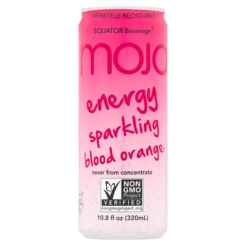 Equator Beverage Mojo Energy Sparkling Blood Orange Juice, 10.8 fl oz