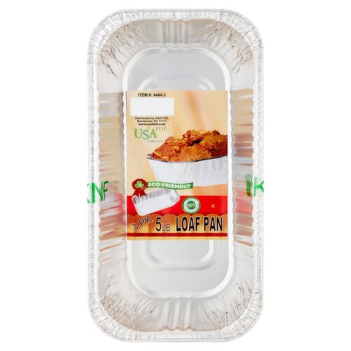 USA Foil 5 lb Loaf Pan, 3 count