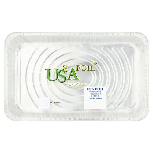 USA Foil (1/2) Size Steam Table Pan, 5 count