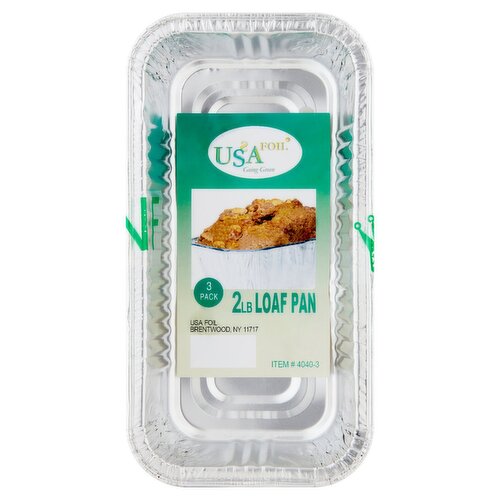 USA Foil 2 lb Loaf Pan, 3 count