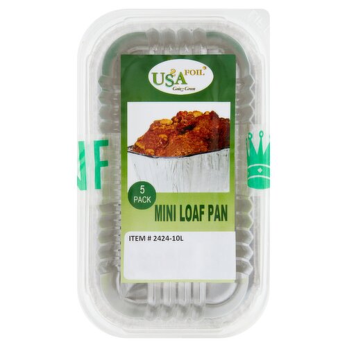 USA Foil Mini Loaf Pan, 5 count