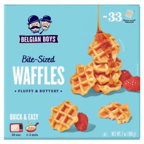 Belgian Boys Bite-Sized Waffles, 33 Count, 7oz