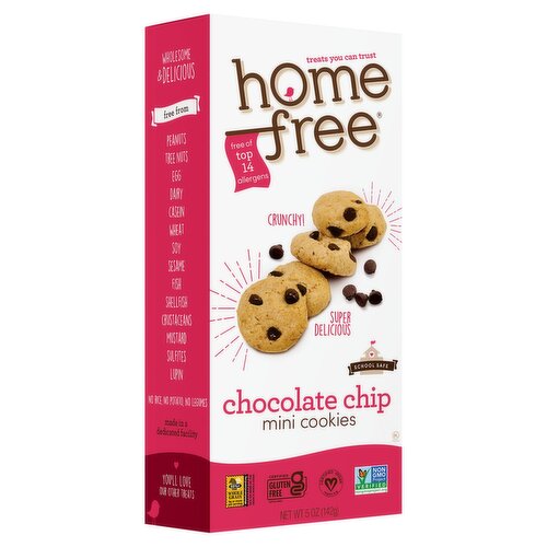 Home Free Crunchy! Chocolate Chip Mini Cookies, 5 oz