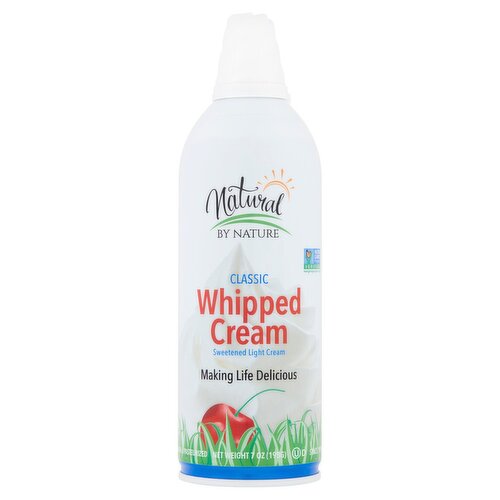 Natural BY NATURE Classic Whipped Cream, 7 oz