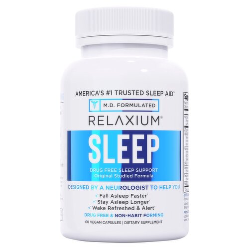 Relaxium Drug Free Sleep Support Dietary Supplement, 60 count