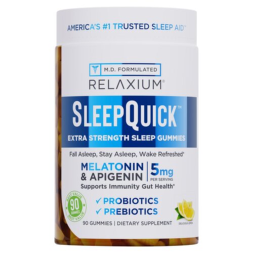 Relaxium SleepQuick Delicious Lemon Dietary Supplement, 90 count