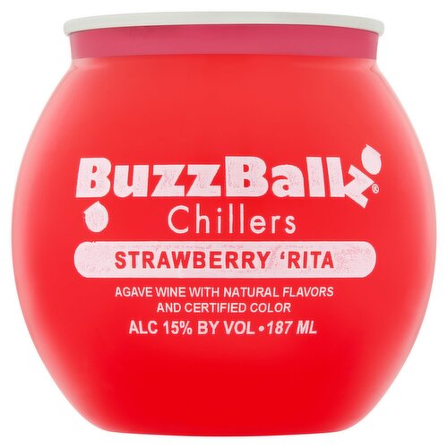 BuzzBallz Strawberry 'Rita Chillers, 6.32 fl oz
