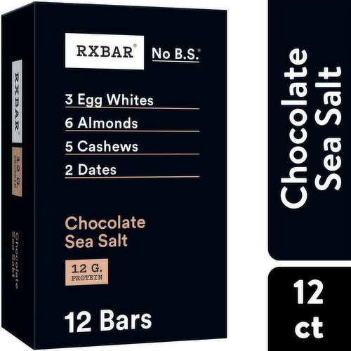 RXBAR No B.S. Chocolate Sea Salt Bars, 1.8 oz