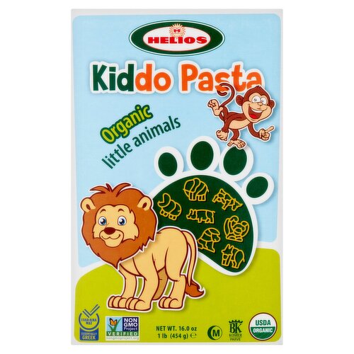 Helios Kiddo Pasta Organic Little Animals Pasta, 16 oz