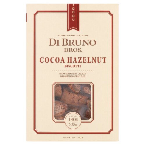 Di Bruno Bros. Cocoa Hazelnut Biscotti, 6.35 oz