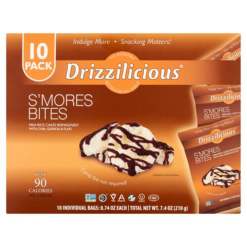 Drizzilicious S'mores Bites, 0.74 oz, 10 count