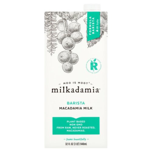 Milkadamia Barista Macadamia Milk, 32 fl oz