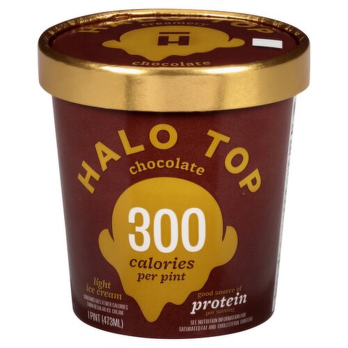 Halo Top Chocolate Light Ice Cream 1 pint Fairway