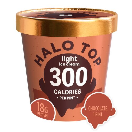 Halo Top Chocolate Light Ice Cream, 1 pint