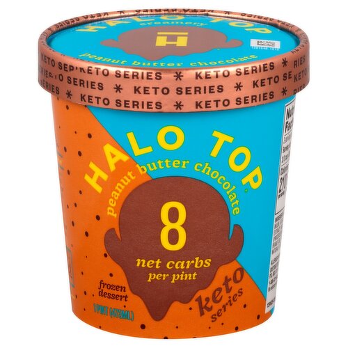 Halo Top Peanut Butter Chocolate Frozen Dessert, 1 pint