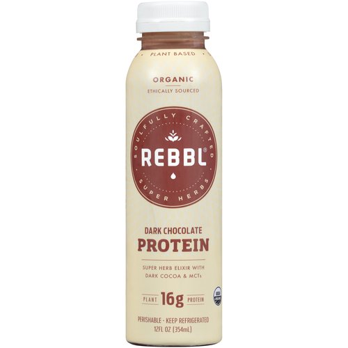 REBBL Organic Dark Chocolate Protein Elixir, 12 fl oz