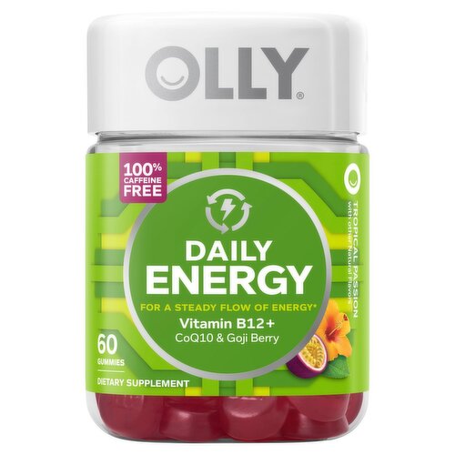 Olly Tropical Passion Daily Energy Dietary Supplement, 60 count