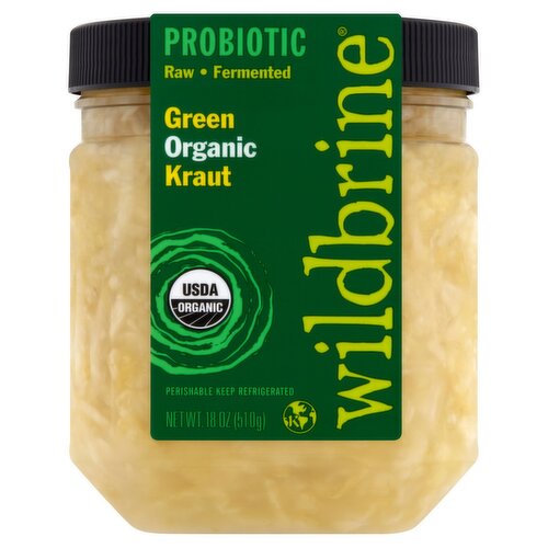 Wildbrine Probiotic Organic Green Kraut, 18 oz