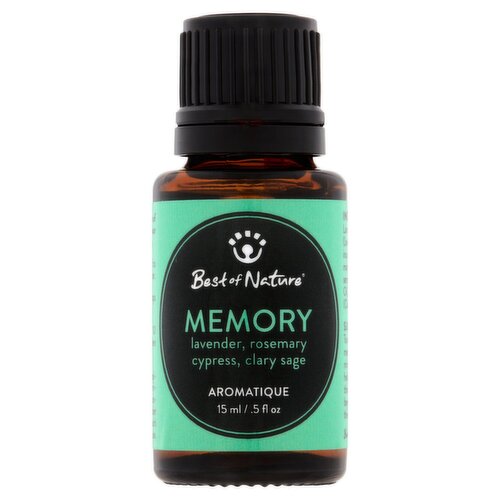 Best of Nature Memory Lavender, Rosemary, Cypress, Clary Sage Aromatique Oil, .5 fl oz