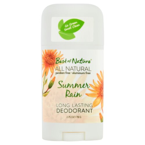 Best of Nature All Natural Summer Rain Long Lasting Deodorant, 2.75 oz