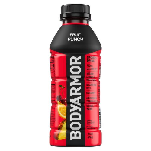 BODYARMOR Sports Drink, Fruit Punch 16 fl oz