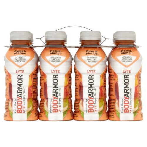 BODYARMOR LYTE Sports Drink, Peach Mango, 12 fl oz, 8 count