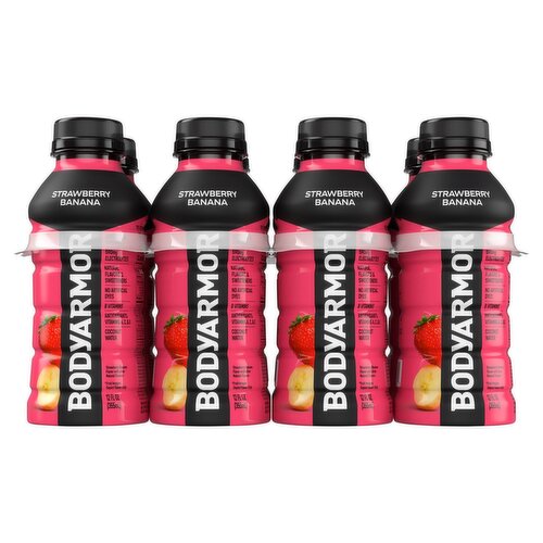 BODYARMOR Sports Drink, Strawberry Banana, 12 fl oz, 8 count