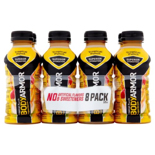 BODYARMOR Sports Drink, Tropical Punch, 12 fl oz, 8 count