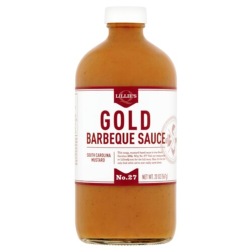 LILLIE'S Q No. 27 South Carolina Mustard Gold Barbeque Sauce, 20 oz