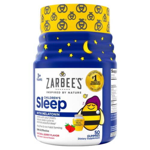 Zarbee's Children's Sleep with Melatonin Dietary Supplement, 3+ Years, 50 count